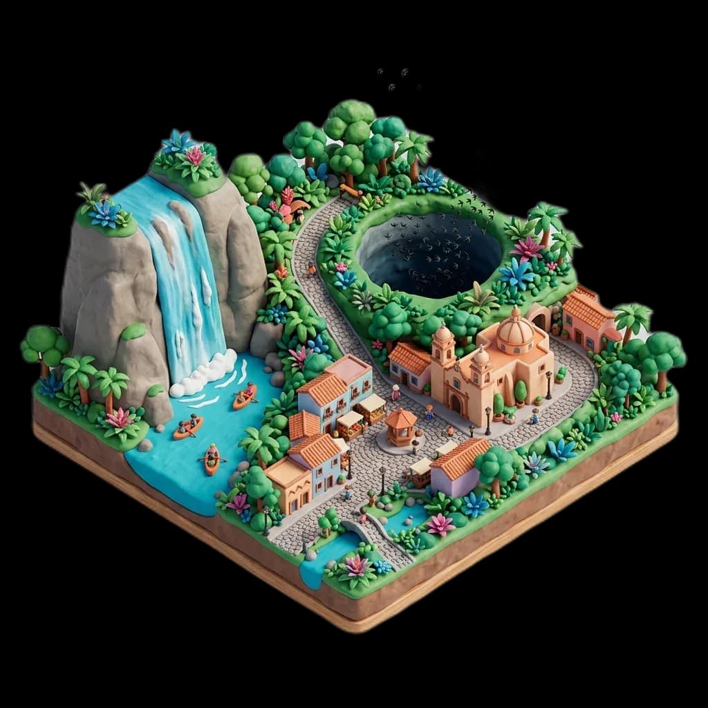 Ilustración de Aquismón, San Luis Potosí