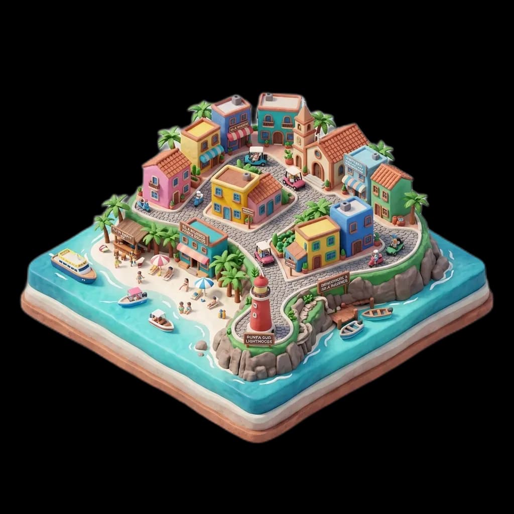 Ilustración de Isla Mujeres, Quintana Roo