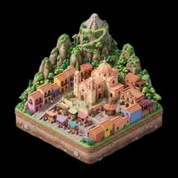 Ilustración de Tepoztlán, Morelos