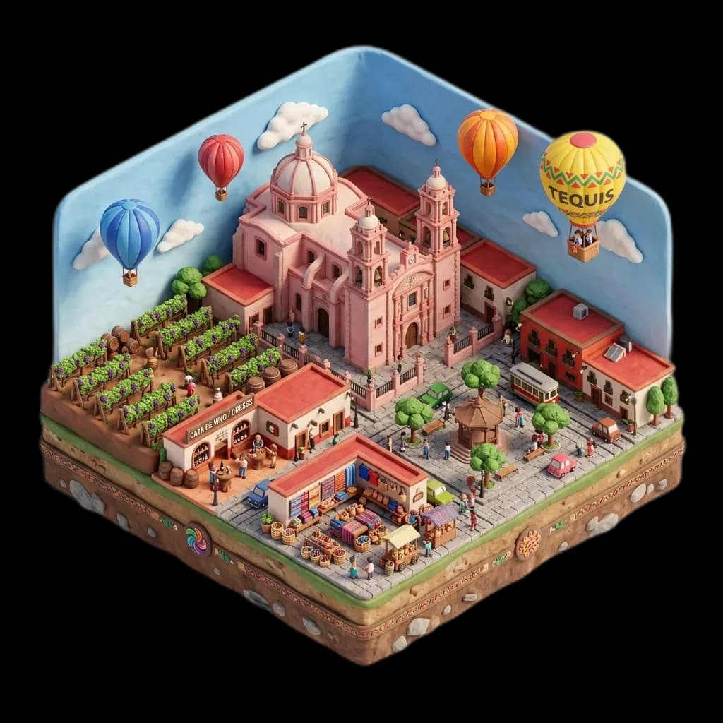 Ilustración de Tequisquiapan, Querétaro
