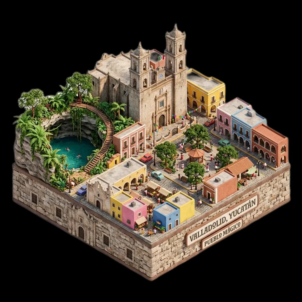 Ilustración de Valladolid, Yucatán